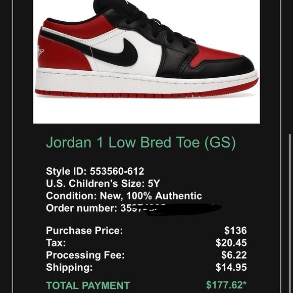 Jordan 1 Low GS - Picture 8 of 8